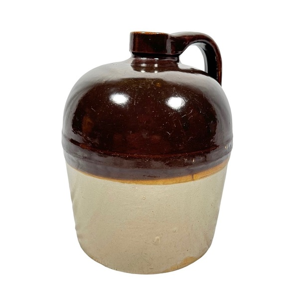 VINTAGE Antique Two-Toned Stoneware Moonshine Beehive 1/2 gallon Jug - Picture 6 of 9